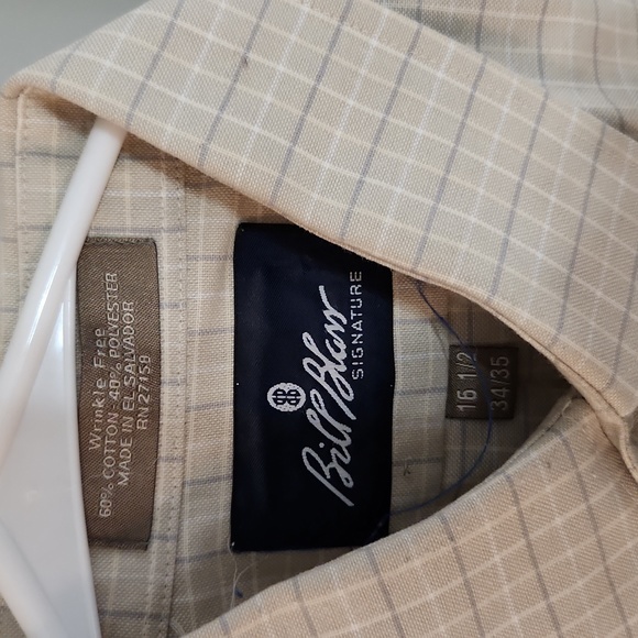 Bill Blass Signature dress shirt size 15.5 34/35 cream color - Picture 1 of 3